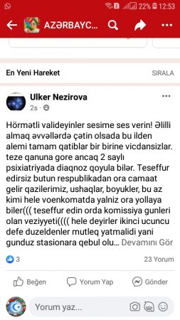 ƏLİLLƏRI "FUTBOL TOPU"  SANAN "VİCDANSIZLAR"...